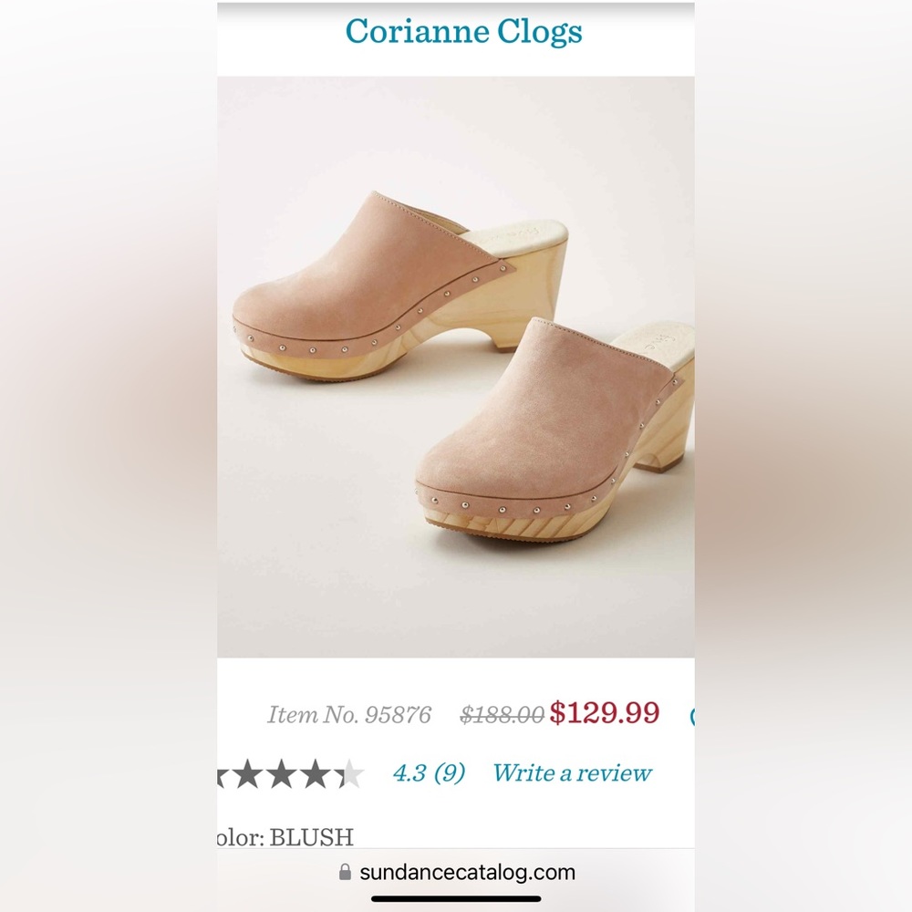 Sundance Corianne Clogs NWT in box. Perfect condition never worn.
